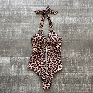 Honey Birdette Leopard Print Bathing Suit